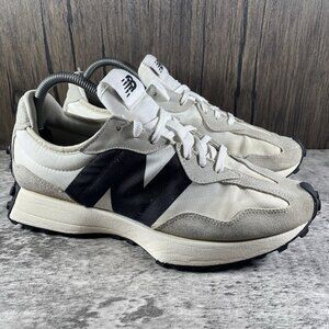 New Balance 327 Shoes Women's 9.5 B Sea Salt Black Suede *NO INSOLES*
